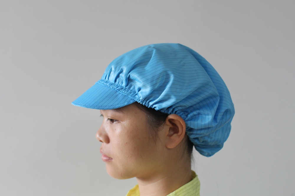 Multicolor Polyester Antistatic Cleanroom Caps 